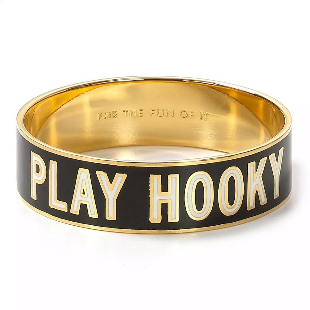 Kate Spade Play Hooky Idiom Enamel Bangle